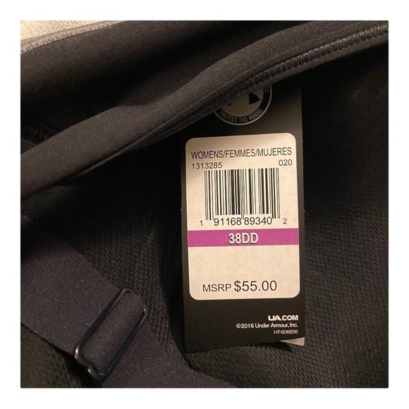 Under Armour Gray and Black Sports Bra - Picture 9 of 11